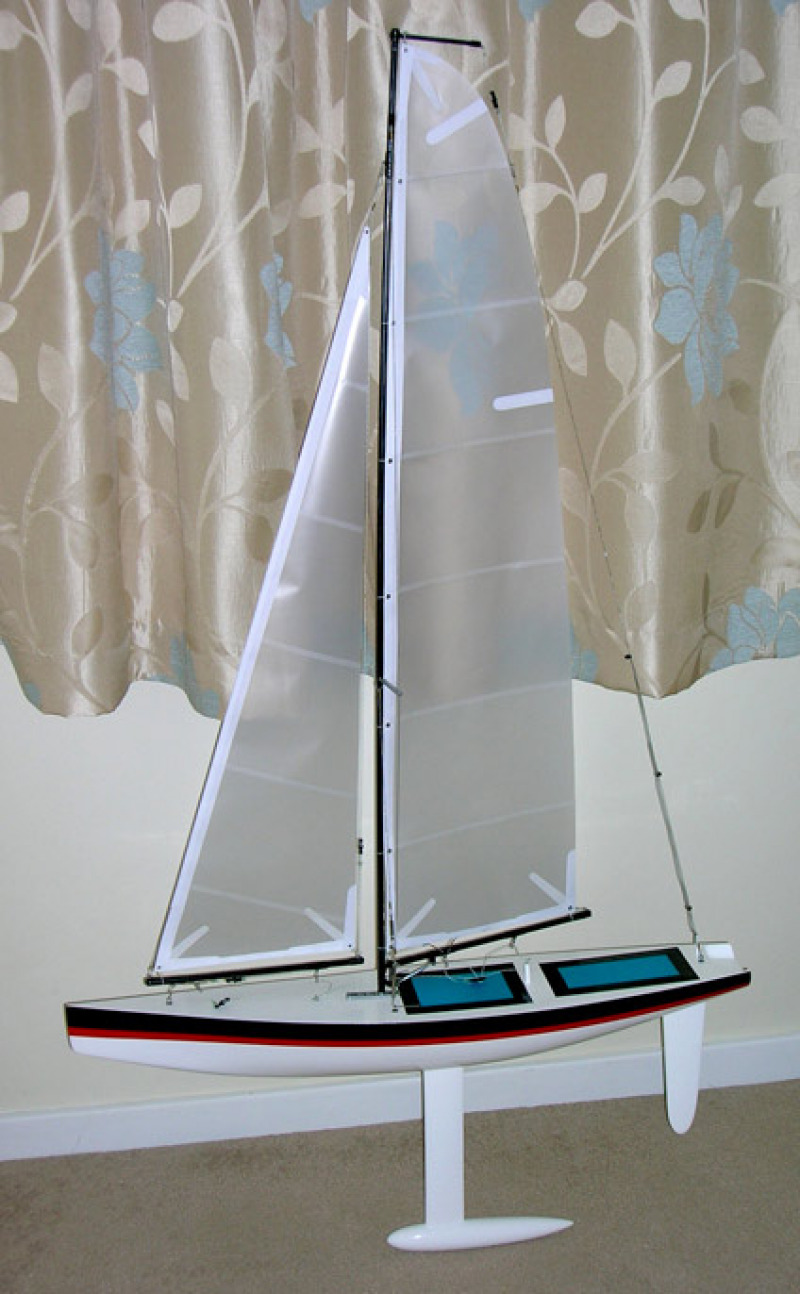 Jonathan Daniels Racing Sparrow 75 full side shot sitting in the lounge