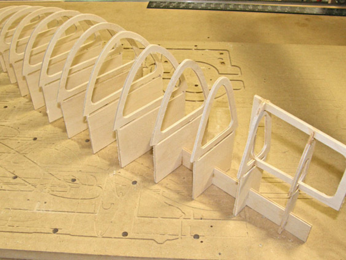 Jeff Fletcher's laser cut bulkheads - Radio Controlled Yacht